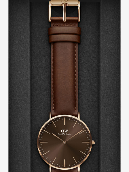 Daniel Wellington Dunkelbraune Daniel Wellington Classic Herrenuhr