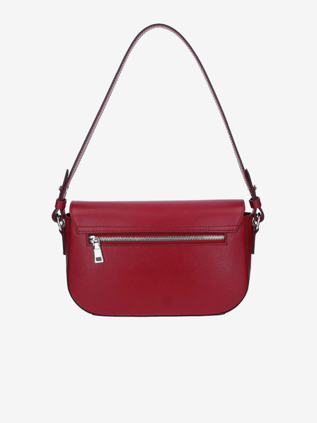 Elega Rote Damen Leder Crossbody Handtasche ELEGA Farfalle