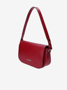 Elega Rote Damen Leder Crossbody Handtasche ELEGA Farfalle