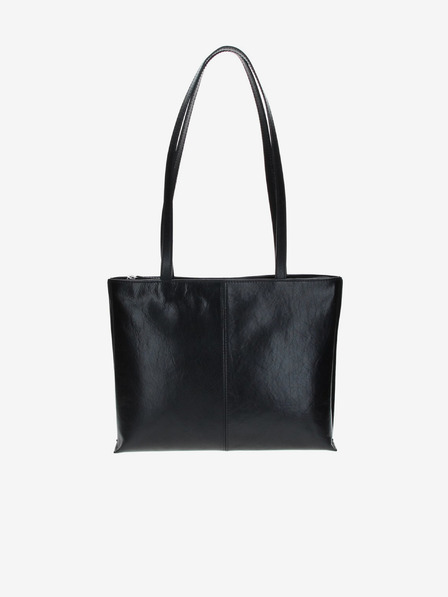 Elega Schwarze Damen Lederhandtasche ELEGA Melanie