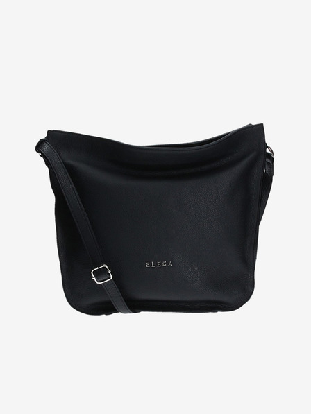 Elega Schwarze Damen Leder Crossbody Tasche ELEGA Hobie