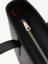 Elega Schwarze Damen Leder Crossbody Handtasche ELEGA Simone Gold