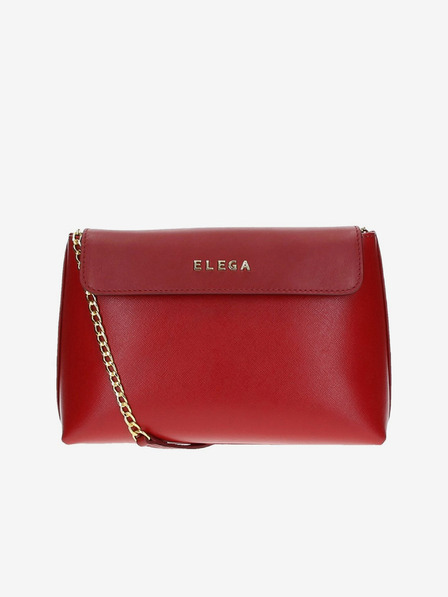 Elega Rote Damen Leder Crossbody Handtasche ELEGA Anie