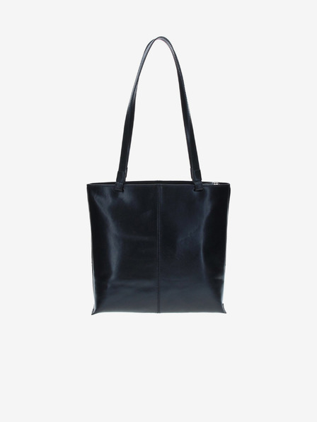 Elega Schwarze Damenhandtasche aus Leder ELEGA Mel