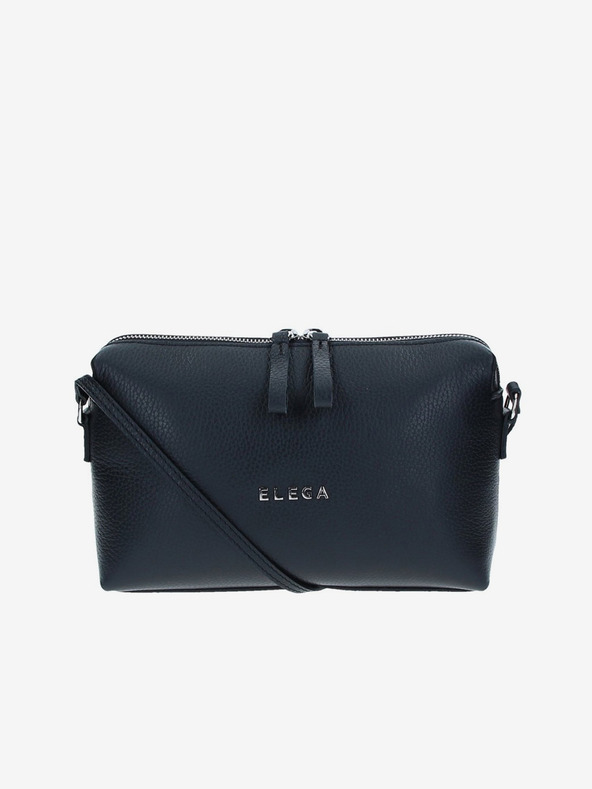 Elega Schwarze Damen Leder Crossbody Handtasche ELEGA Hill