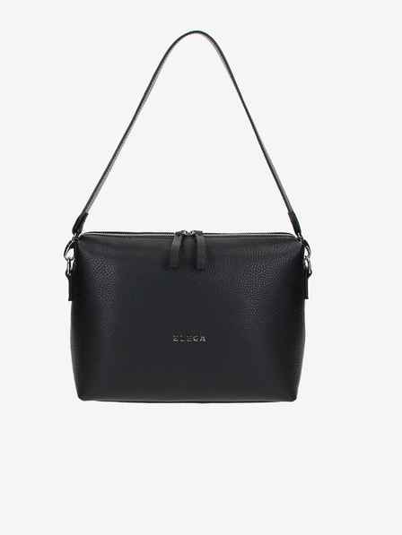 Elega Schwarze Damen Leder Umhängetasche ELEGA Hills
