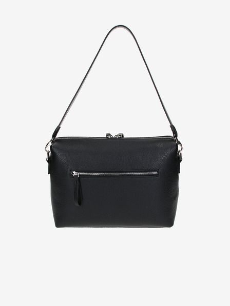 Elega Schwarze Damen Leder Umhängetasche ELEGA Hills