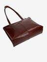 Elega Dunkelbraune Damen Leder Crossbody Handtasche ELEGA Melanie