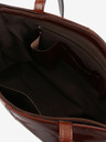 Elega Dunkelbraune Damen Leder Crossbody Handtasche ELEGA Melanie
