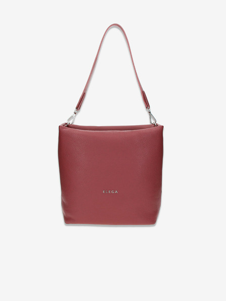 Elega Rote Damen Lederhandtasche Elega Fluffy