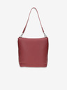 Elega Rote Damen Lederhandtasche Elega Fluffy