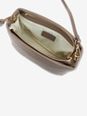 Elega Beige Damen Leder Crossbody Handtasche Elega Fluffy