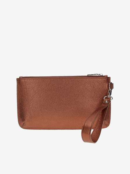 Elega Braune ELEGA Snap Handtasche aus Leder für Damen