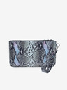 Elega Graublaue Damenhandtasche aus gemustertem Leder ELEGA Snap