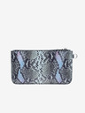Elega Graublaue Damenhandtasche aus gemustertem Leder ELEGA Snap