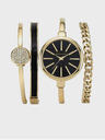 Anne Klein Goldene Damenuhr und Armband-Set Anne Klein