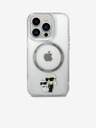 Karl Lagerfeld Karl Lagerfeld IML Karl und Choupette NFT MagSafe Back Cover für iPhone 15 Pro Max Transparent
