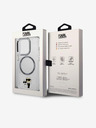 Karl Lagerfeld Karl Lagerfeld IML Karl und Choupette NFT MagSafe Back Cover für iPhone 15 Pro Max Transparent