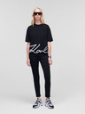 Karl Lagerfeld Schwarzes Damen KARL LAGERFELD Karl Signature T-Shirt