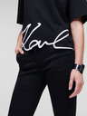 Karl Lagerfeld Schwarzes Damen KARL LAGERFELD Karl Signature T-Shirt