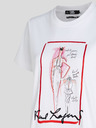 Karl Lagerfeld Weißes Damen-T-Shirt KARL LAGERFELD Archiv