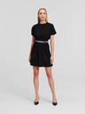 Karl Lagerfeld Schwarzes Damenkleid KARL LAGERFELD Logo