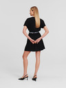 Karl Lagerfeld Schwarzes Damenkleid KARL LAGERFELD Logo