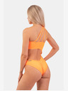 Nebbia Orangefarbener asymmetrischer Ein-Schulter-Monokini 458