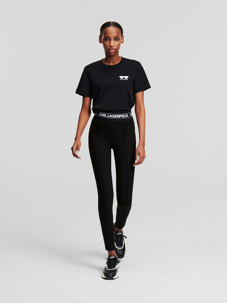Karl Lagerfeld Schwarz Damen Leggings KARL LAGERFELD Logo