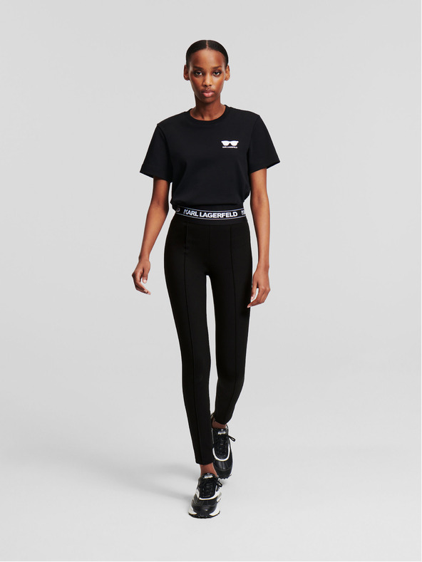 Karl Lagerfeld Schwarz Damen Leggings KARL LAGERFELD Logo