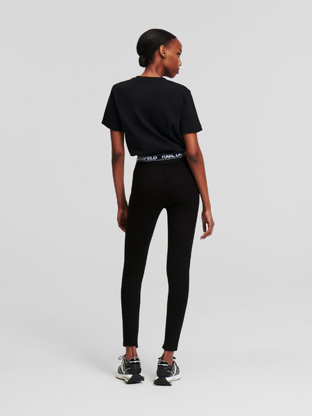 Karl Lagerfeld Schwarz Damen Leggings KARL LAGERFELD Logo