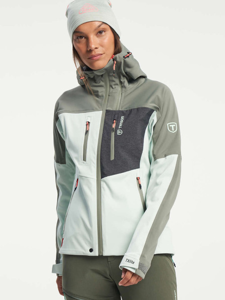 Tenson Damen Skitouren Softshell-Jacke TENSON Touring Softshell W hellgrün