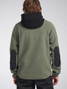 Tenson Herren-Fleece-Kapuzenpullover COLOURWEAR Teddy 2.0 M grau-grün