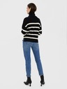 Vero Moda Cremefarbener und schwarz gestreifter Pullover VERO MODA Saba