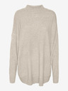 Vero Moda Cremefarbener Vero Moda Plaza Damen-Pullover