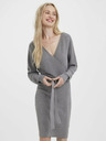 Vero Moda Graues Damen-Pullover-Kleid Vero Moda Hollyrem
