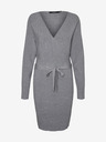 Vero Moda Graues Damen-Pullover-Kleid Vero Moda Hollyrem