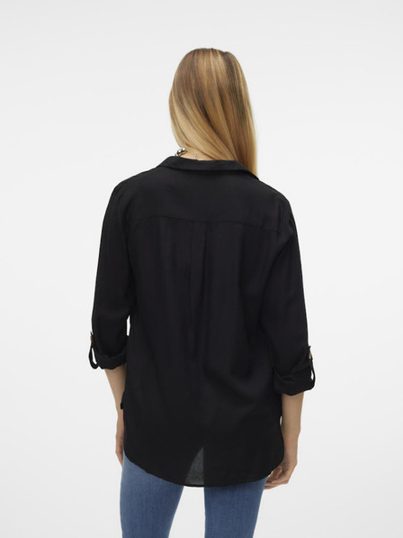 Vero Moda Schwarze Vero Moda Bumpy Bluse für Damen