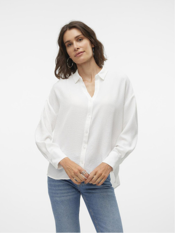 Vero Moda Weißes Damenhemd Vero Moda Melaney