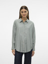 Vero Moda Weiß und grün gestreiftes Damenhemd Vero Moda Nora
