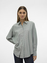 Vero Moda Weiß und grün gestreiftes Damenhemd Vero Moda Nora
