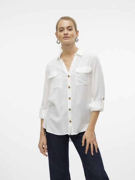 Vero Moda Weiße Damenbluse Vero Moda Bumpy