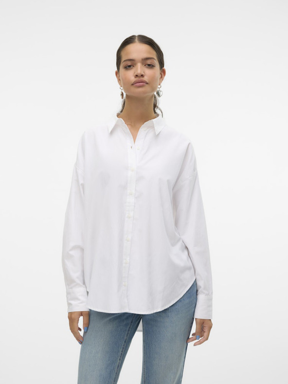 Vero Moda Weißes Damenhemd Vero Moda Fanni