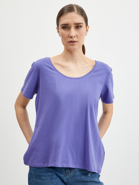 Orsay Violettes Basic-T-Shirt für Damen ORSAY